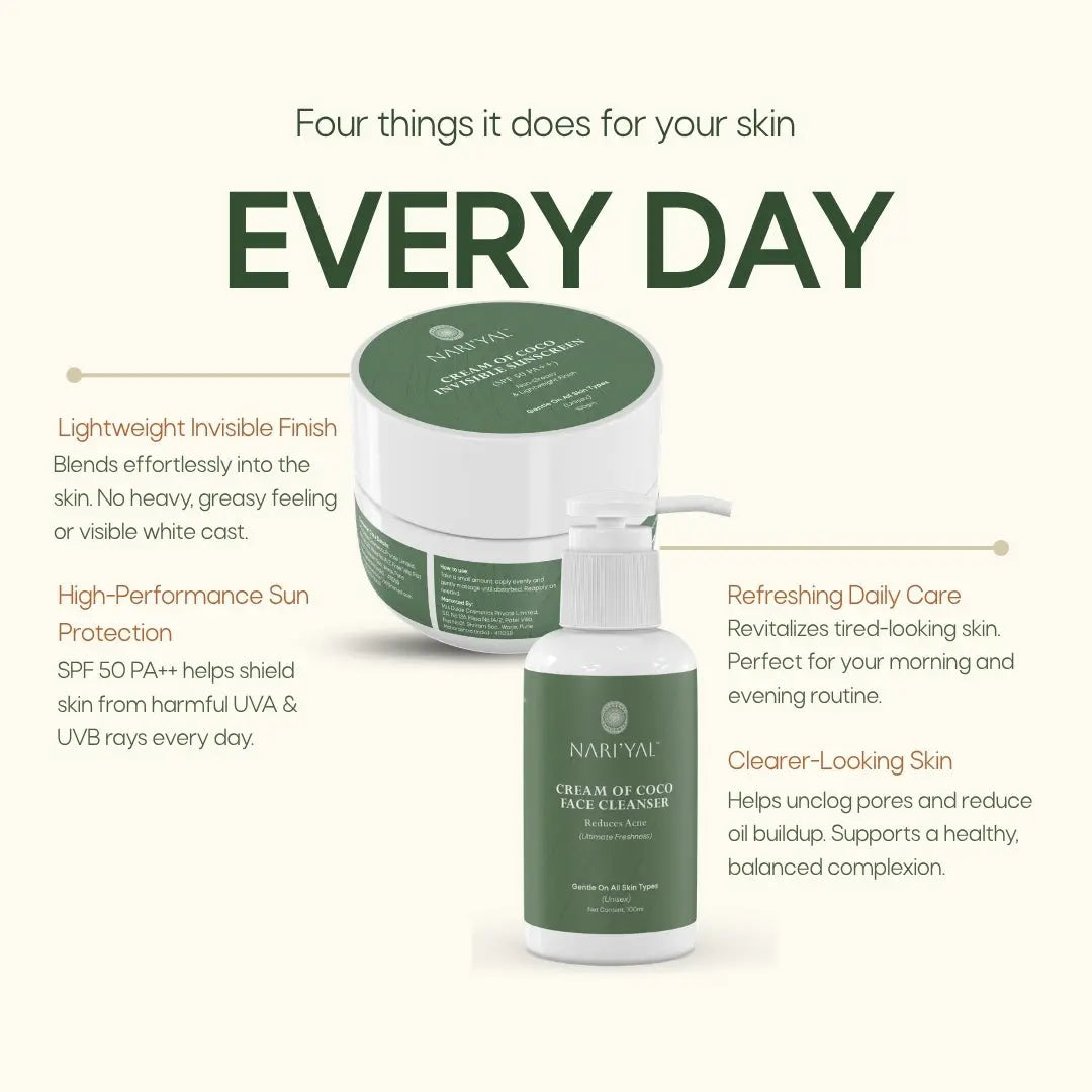 Face Cleanser + Sunscreen Combo