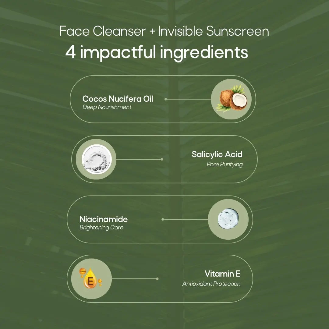 Face Cleanser + Sunscreen Combo