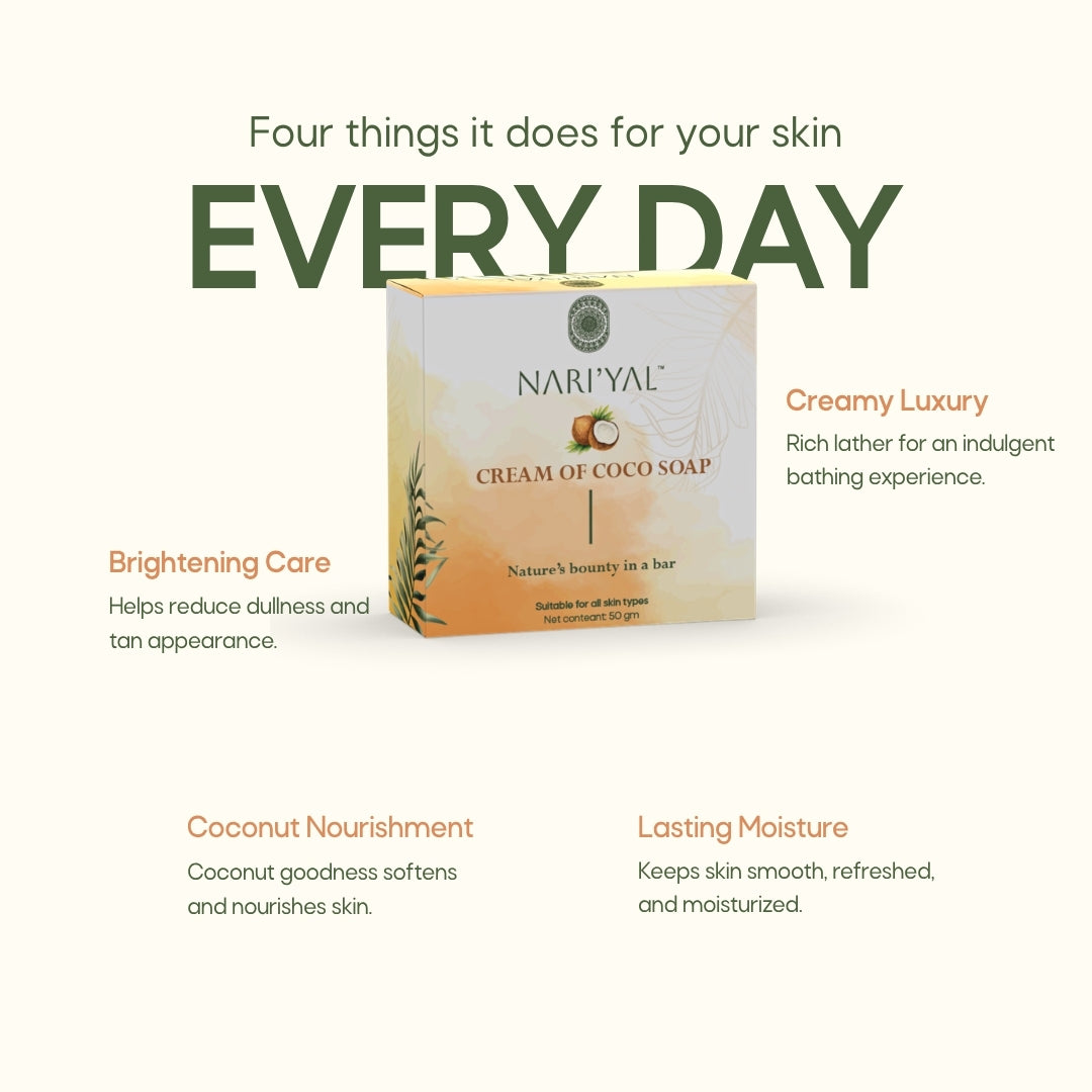 Cream of Coco Soap Pack of 2
