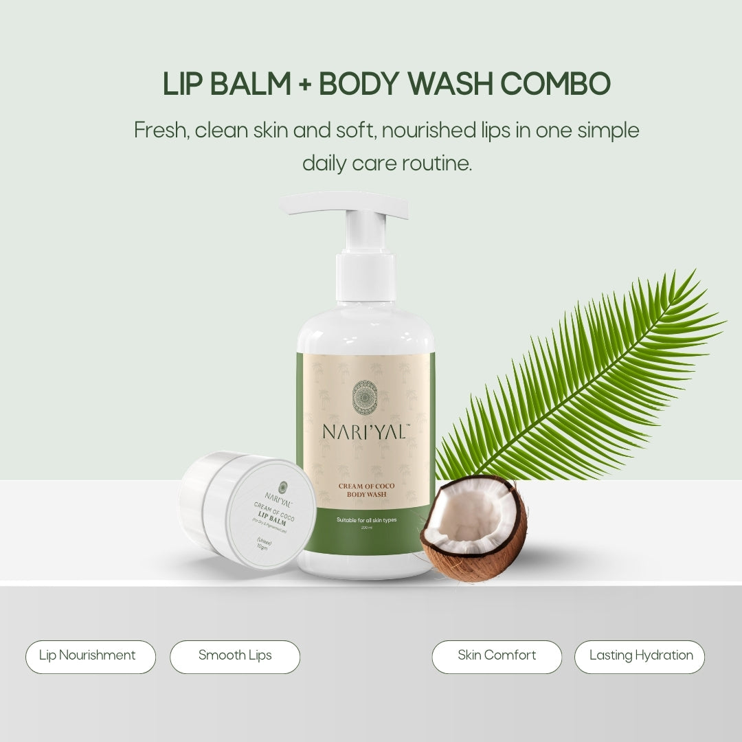 Lip Balm + Body Wash Combo
