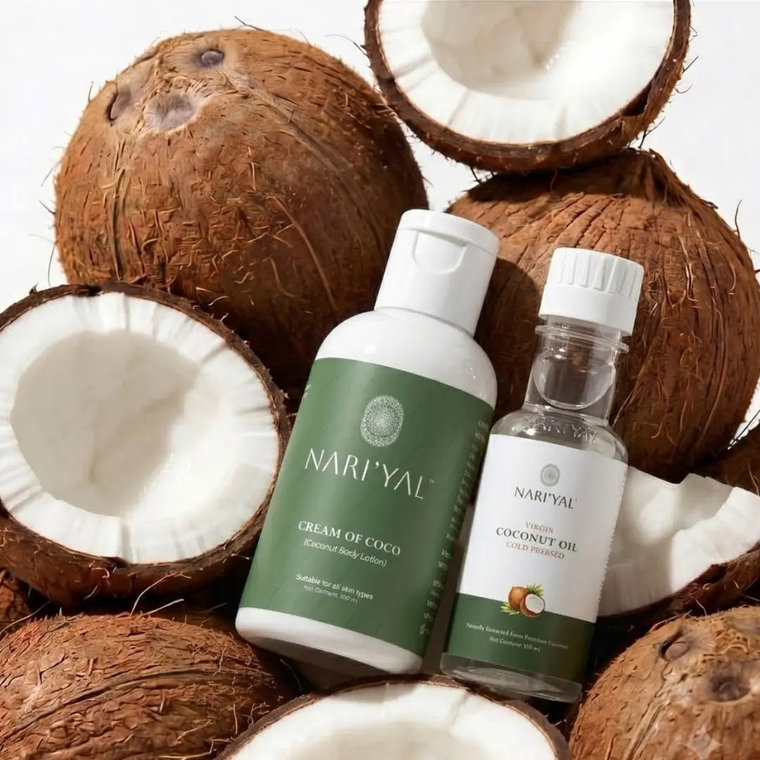 Body Lotion + Virgin Coconut Oil Cold Pressed Combo