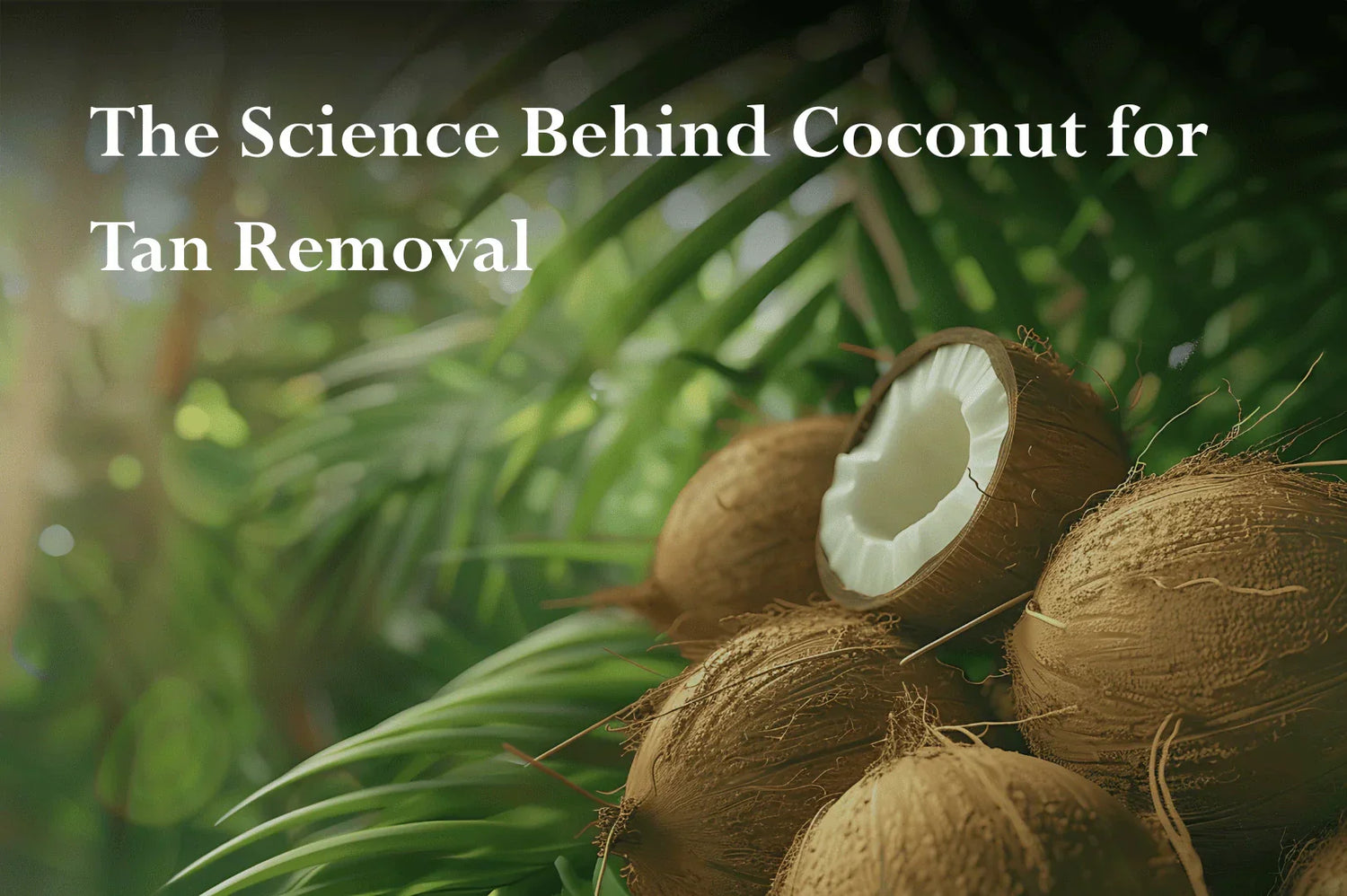 Coconut for tan removal