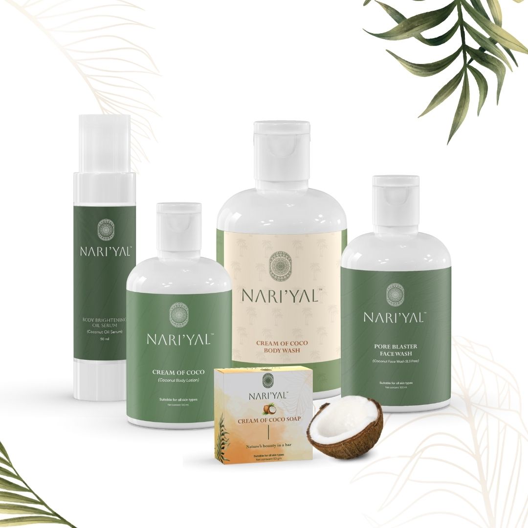 BUNDLE OF WHOLESOMENESS: (Body Oil Serum, Face Wash, Body Lotion, Body Wash, Soap)