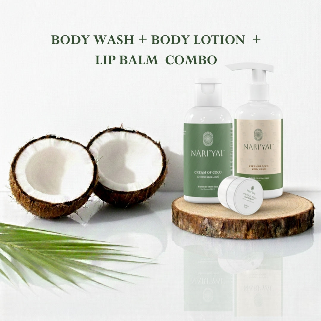 Body Wash + Body Lotion + Lip Balm Combo