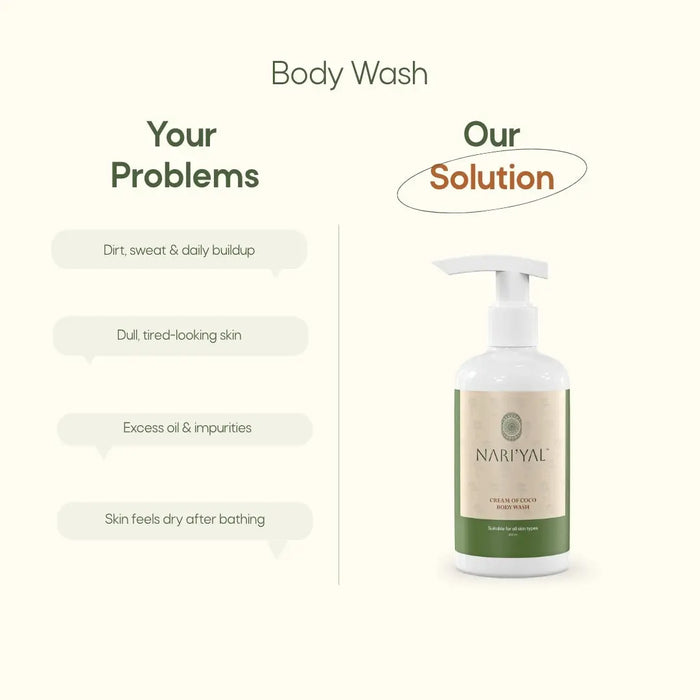 Body Wash + Virgin Coconut Oil Cold Pressed Combo
