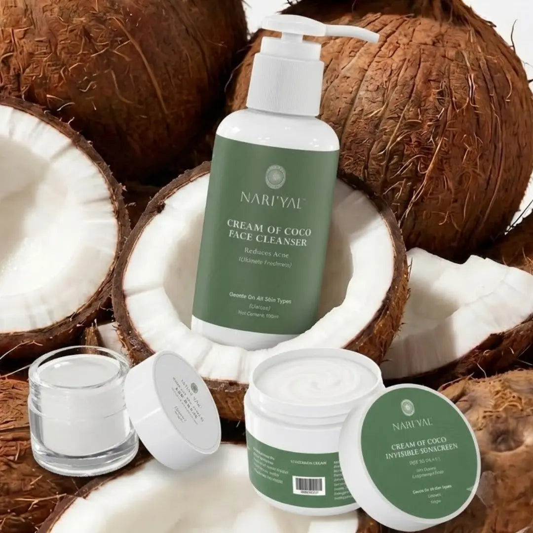 Face Cleanser + Invisible Sunscreen + Cream of Coco Lip balm