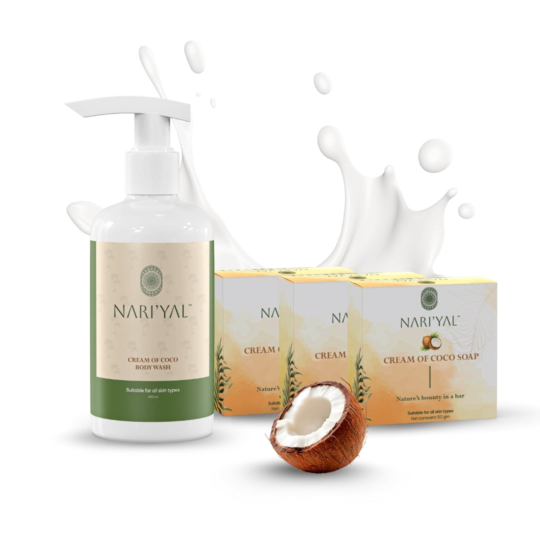 Body Wash + 3 Soaps Combo