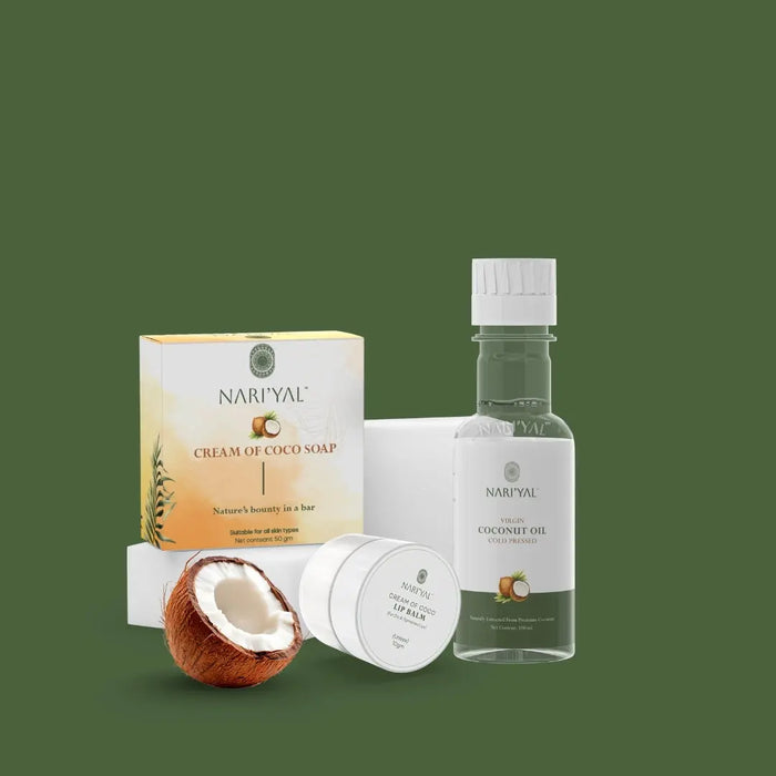 Virgin Coconut Oil + Soap + Lip Balm Combo