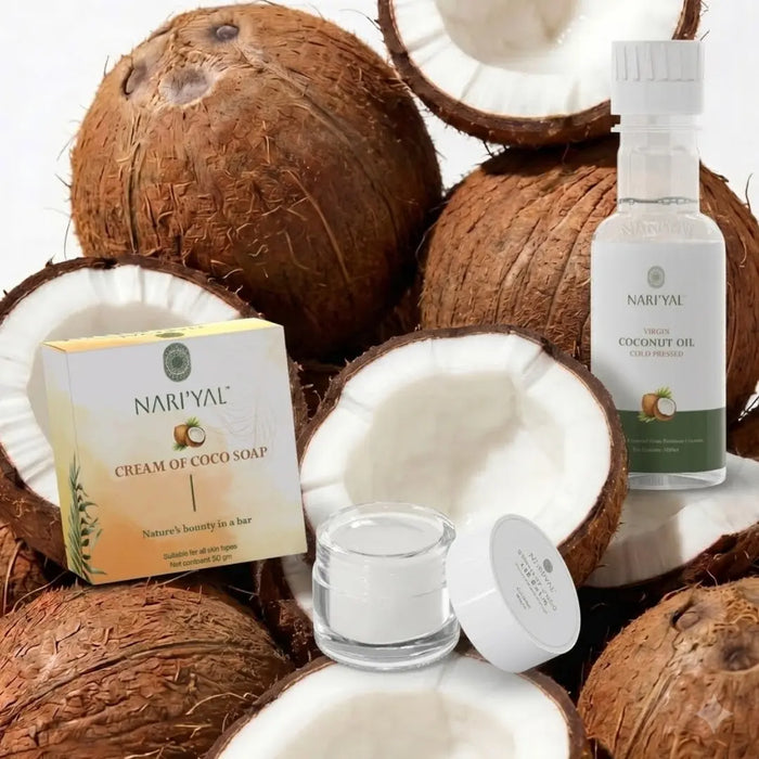 Virgin Coconut Oil + Soap + Lip Balm Combo