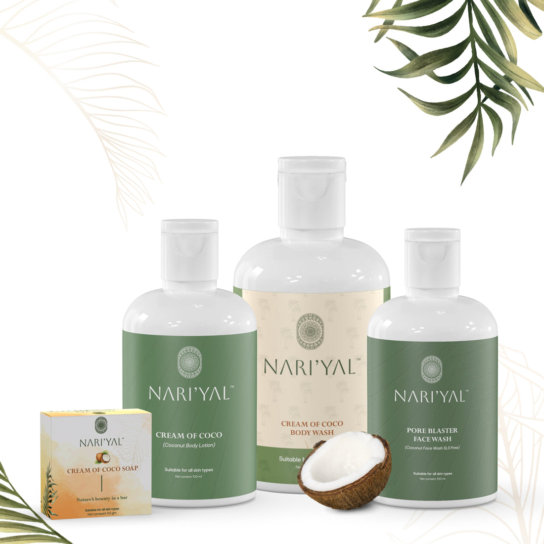 BUNDLE OF WHOLESOMENESS (Body Lotion, Face Wash, Body Wash, Soap)