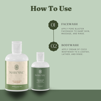 BUNDLE OF WHOLESOMENESS: (Face wash, Body Wash)