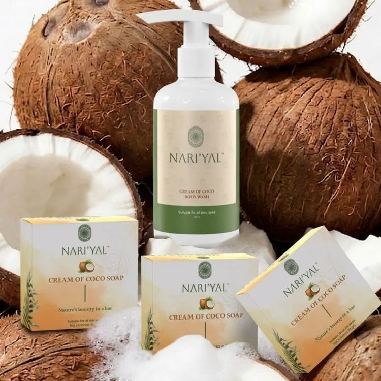 Body Wash + 3 Soaps Combo
