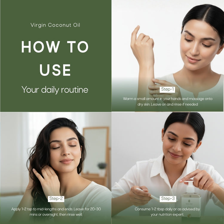 Virgin Coconut Oil Cold Pressed + Lip Balm Combo