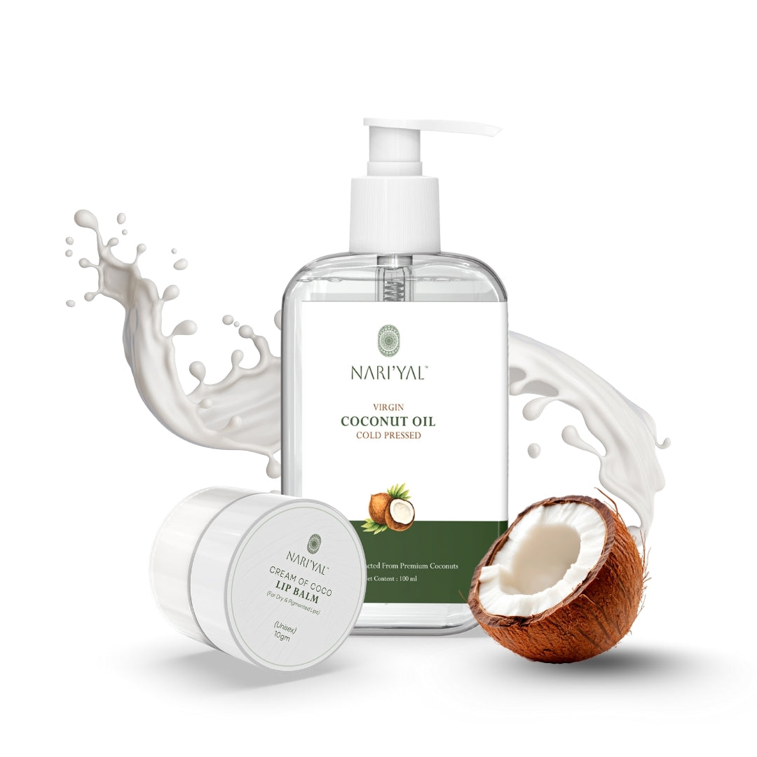 Lip Balm + Virgin Coconut Oil Cold Pressed Combo