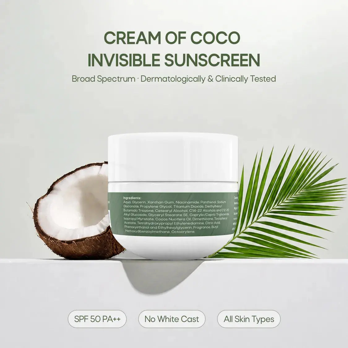 Cream Of Coco Invisible Sunscreen