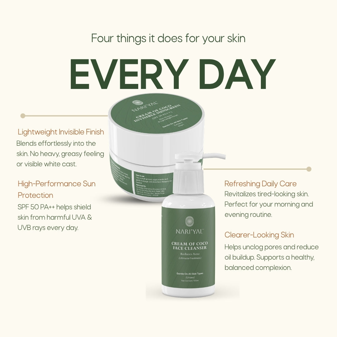 Face Cleanser + Sunscreen Combo