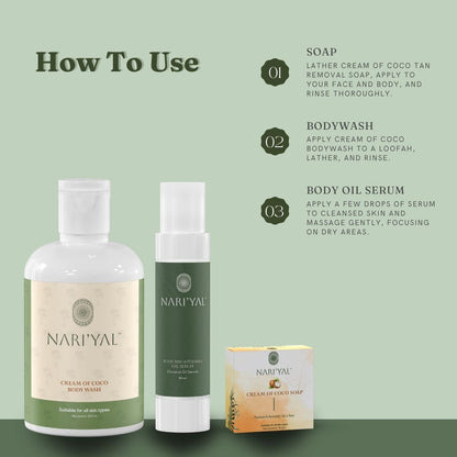 BUNDLE OF WHOLESOMENESS: ( Body Oil Serum, Soap, Body Wash)