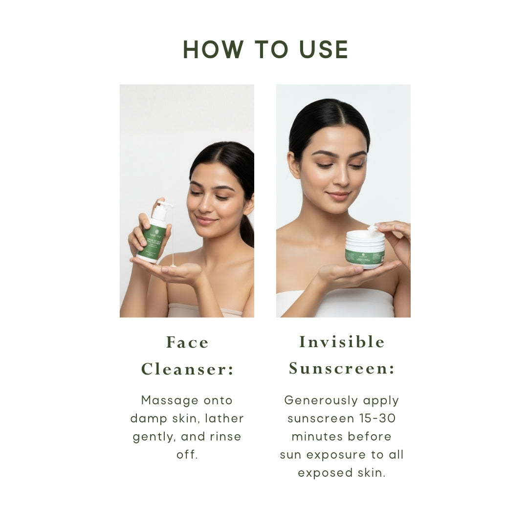 Face Cleanser + Sunscreen Combo