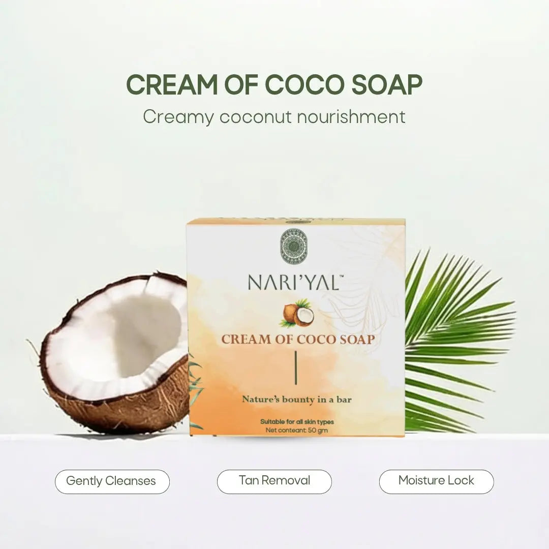 Cream of Coco Soap Pack of 3