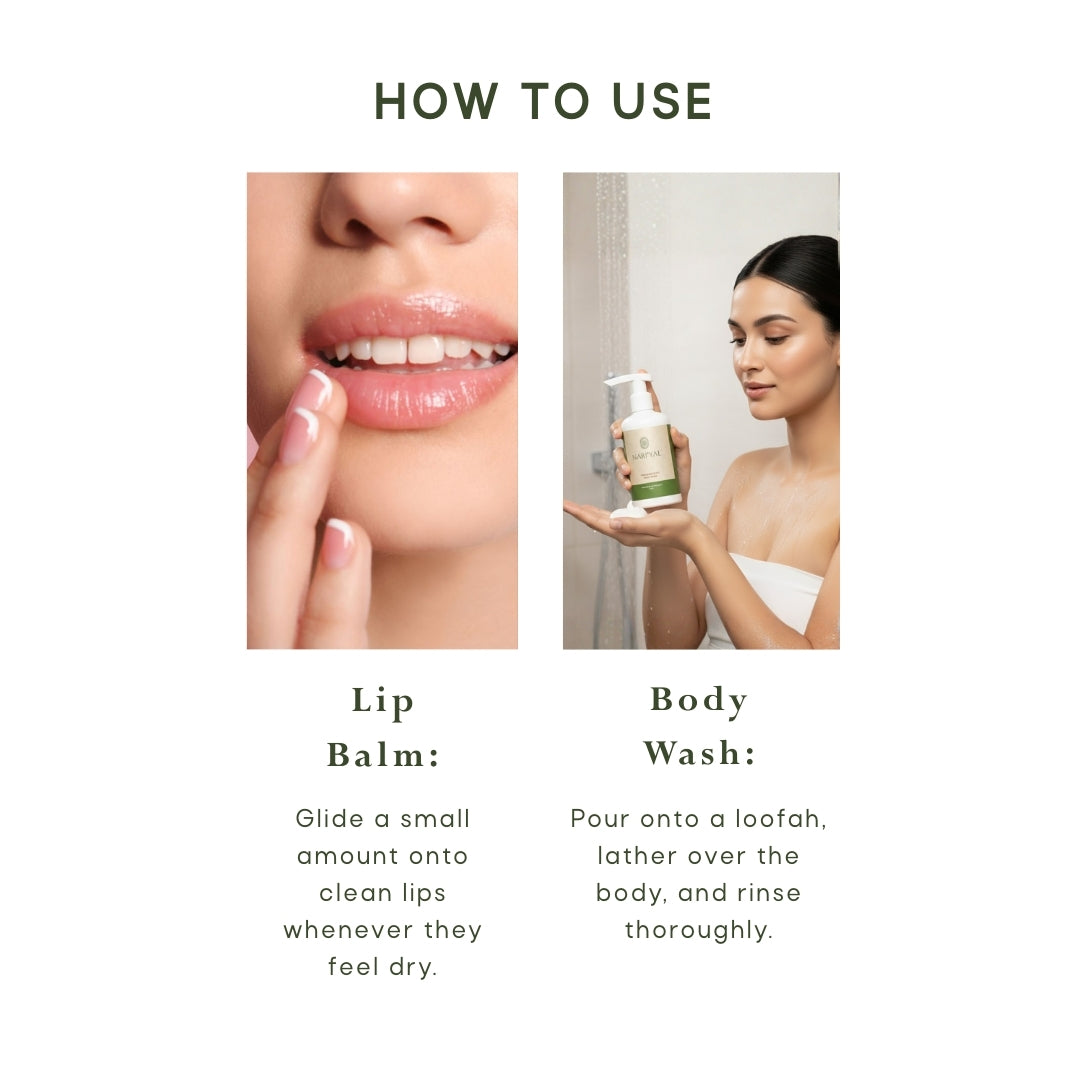 Lip Balm + Body Wash Combo