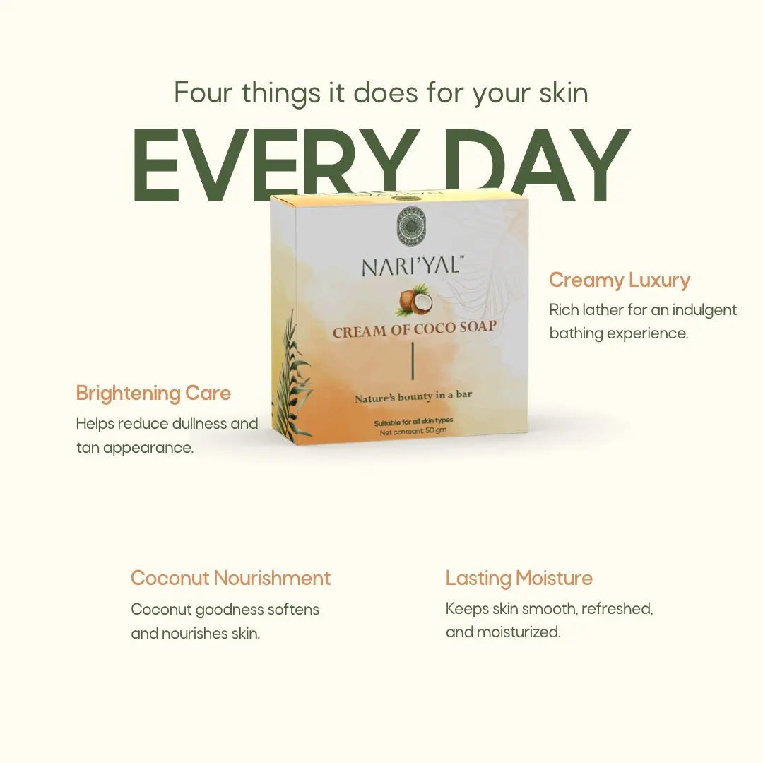 Cream of Coco Soap Pack of 3