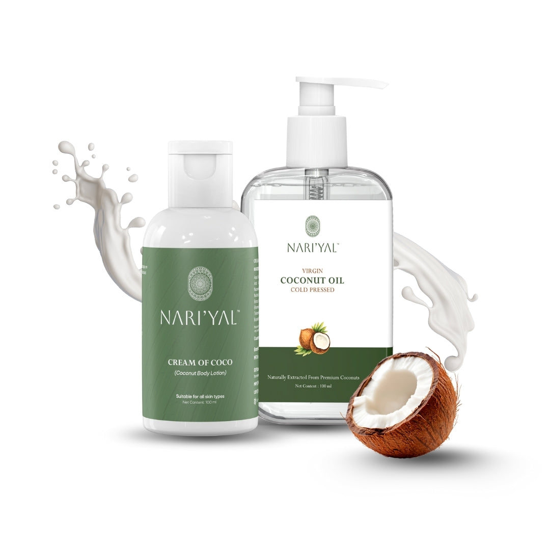 Body Lotion + Virgin Coconut Oil Cold Pressed Combo