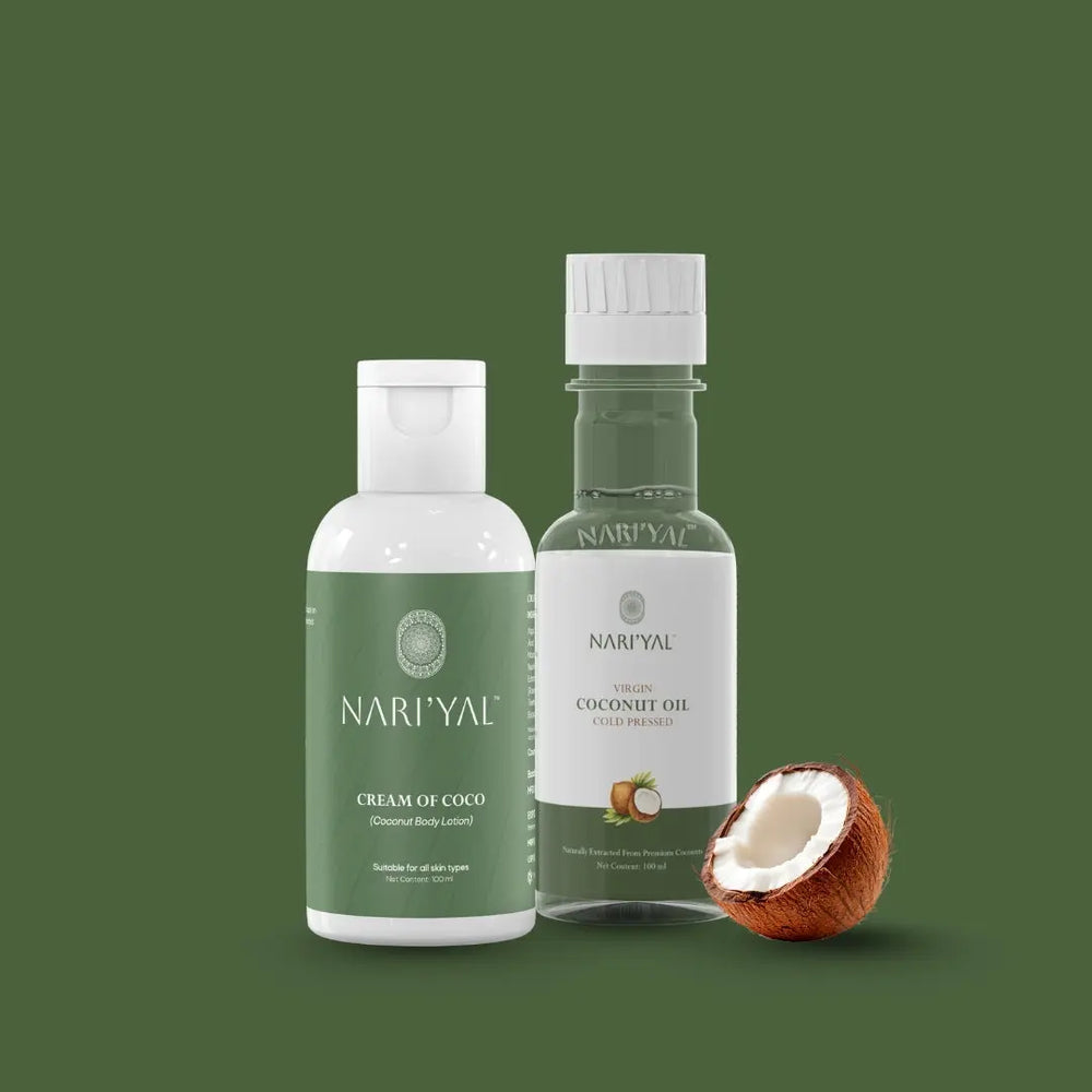 Body Lotion + Virgin Coconut Oil Cold Pressed Combo
