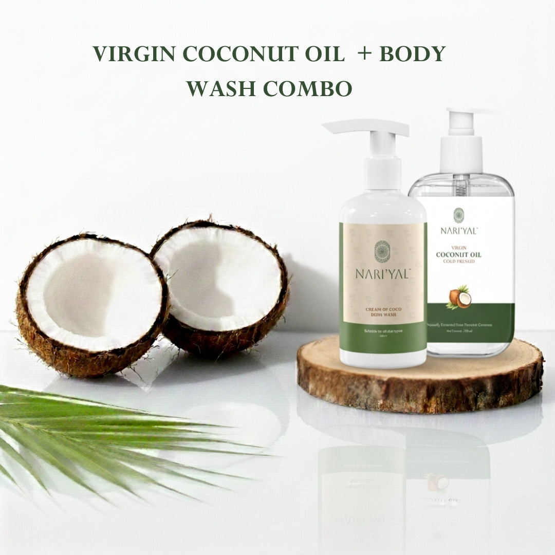 Body Wash + Virgin Coconut Oil Cold Pressed Combo