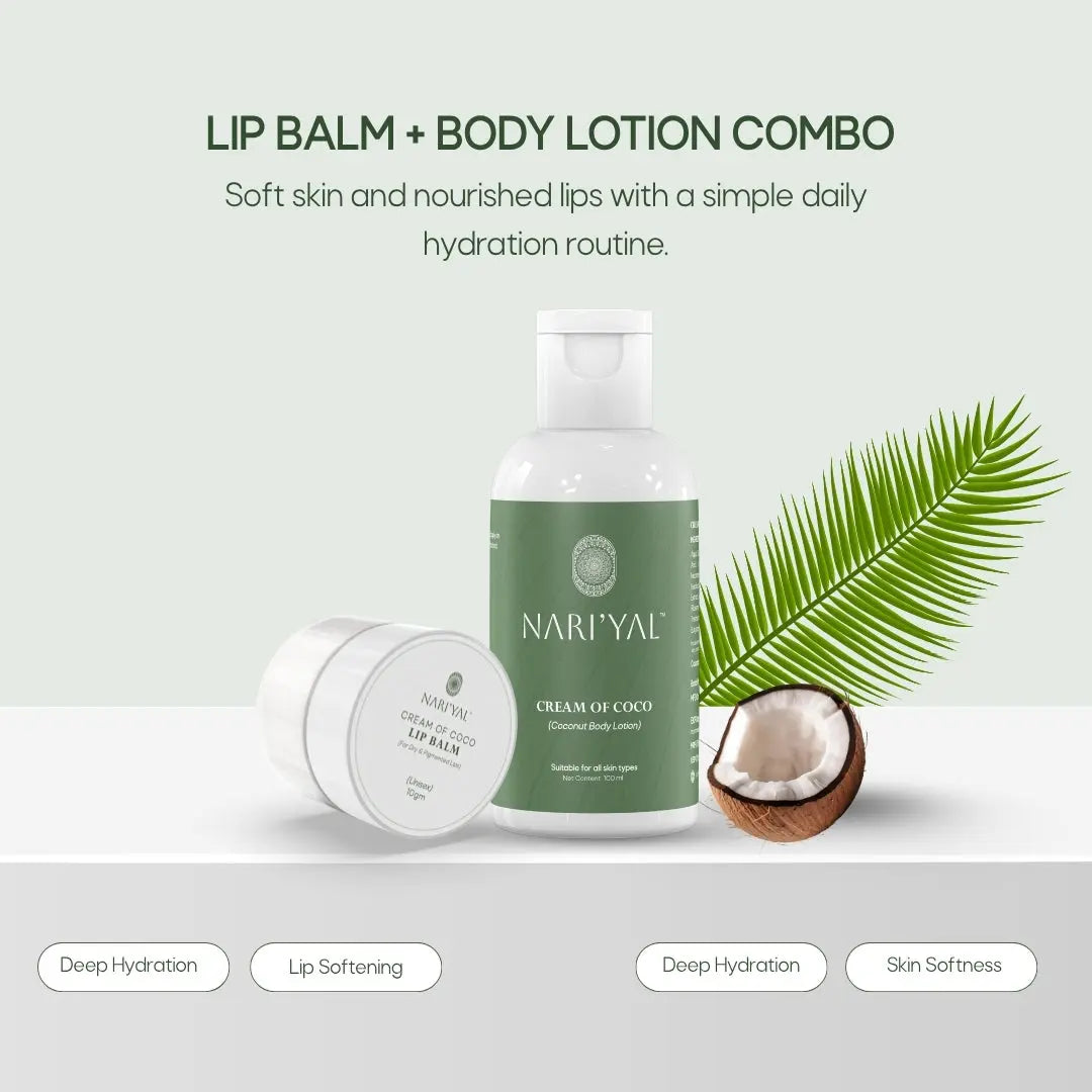 Lip Balm + Body Lotion Combo