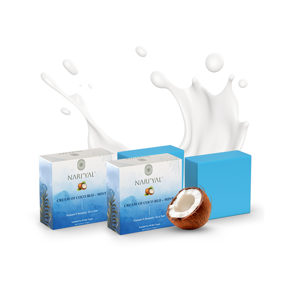 Cream of Coco Blu-Mint Soap Pack of 2