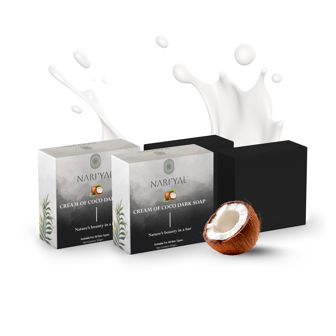 Cream of Coco Dark Soap Pack of 2