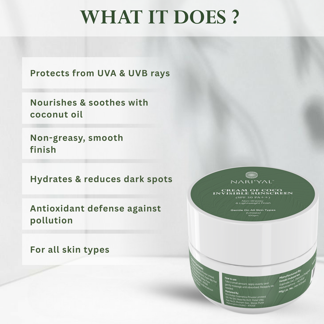 Cream of Coco Invisible Sunscreen