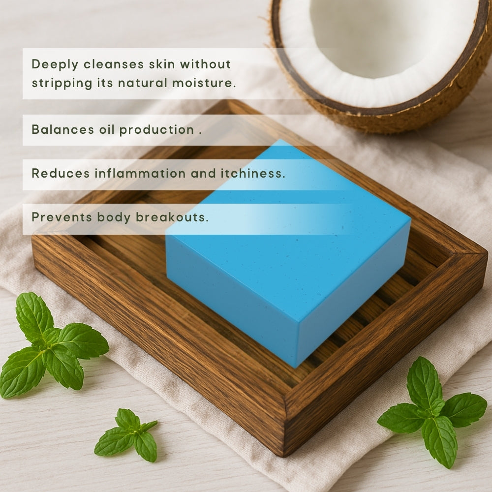 Cream of Coco Blu-Mint Soap Pack of 2